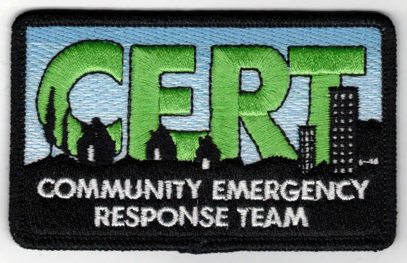 CERT Community Emergency Response Team (logo patch)